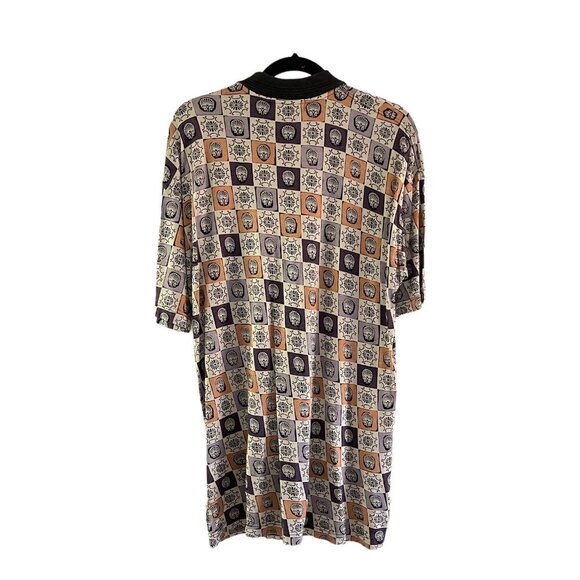 Mondo Di Marco Viscose Polo Shirt Size M/50 Made in Italy Retro 70's Vibe - Picture 2 of 8